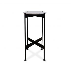 KELLY SIDE TABLE MARBLE BLACK