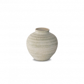 VASE DECO KIREI POT WHITE LIGHT GREEN 22X22X21CM
