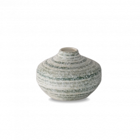 VASE DECO KIREI POT WHITE GREEN 14X14X10CM