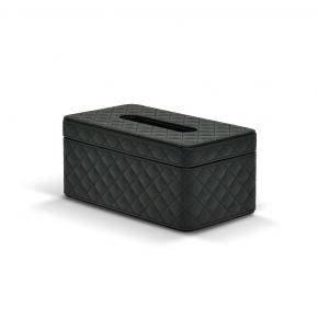 TISSUE BOX LYDIA BLACK 25.5X15.5X10CM