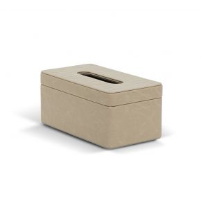 TISSUE BOX LYDIA BEIGE 25.5X15.5X10CM