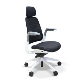 STEELCASE - SERIES 1 CHAIR EBONY WITH HEADREST