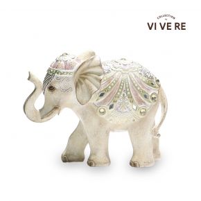 OBJECTDECO ELEPHANT NORA CREAM GOLD 20X7X16CM