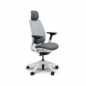 STEELCASE WK SERIES 2 CHAIR CHARCOAL WITH HEADREST