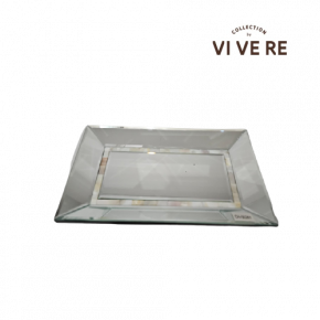 TRAY ALTAIR SILVER 32X20X3.5CM