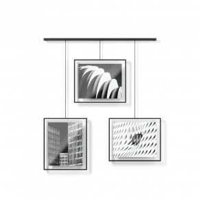 UMBRA PHOTO FRAME DECO EXHIBIT SET OF 3 VIUM BLACK 66X79CM