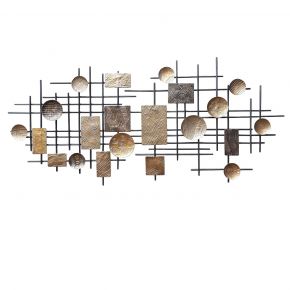 WALL DECO RECTANG GEO 120X3X54CM