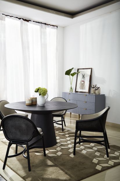 TROY ダイニングテーブル 140×80 ライトグレー TROY ダイニング