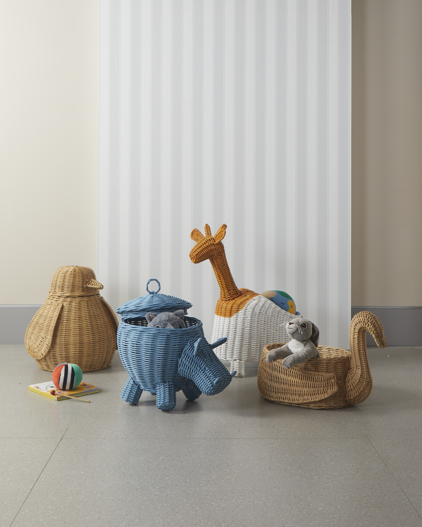 Rumah Lebih Rapi & Estetik dengan Kids Rattan Storage 